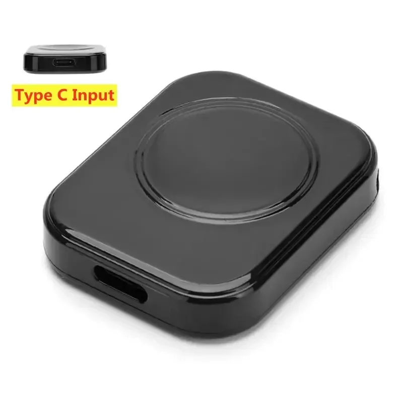 Hurtig magnetisk trådløs oplader til apple watch-serien, iwatch 10 9 8 7 6 5 se ultra dock-adapter med type c, bærbar opladning: Khaki