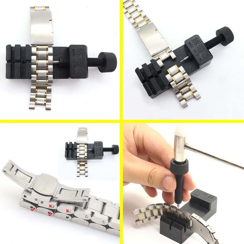 Watch band changing tool steel band cutting tool changing watch band length tool multifunctional strip dismantling tool set