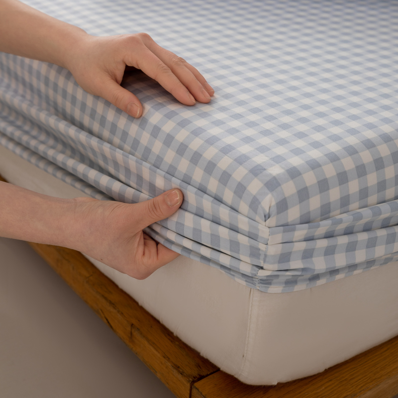 Einfache Kunst Bettdecke atmungsaktive Spann betttuch bedruckte Bettlaken Heimat Bettwäsche 90x200 Matratzen schoner Sabanas (kein Kissen bezug): 250cm*230cm / Blau