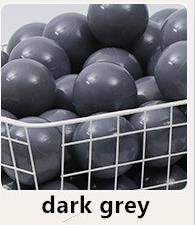 8cm Many Colors 30pcs/lot Optional Eco-Friendly Big Balls Safe Soft Ocean Ball Funny Baby Toy Kid Water Pool Ocean Ball Pits: Dark Gray