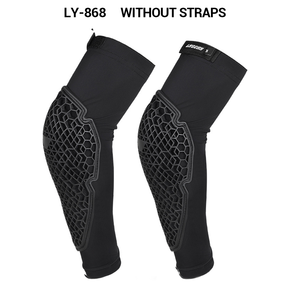 Czarne motocyklowe ochraniacze na kolana kobiety nałokietniki Protector Moto jazda ochrona na motocykl Gears ochraniacze na kolana Motocross Guards Men: LY-868 Without Strap / XL