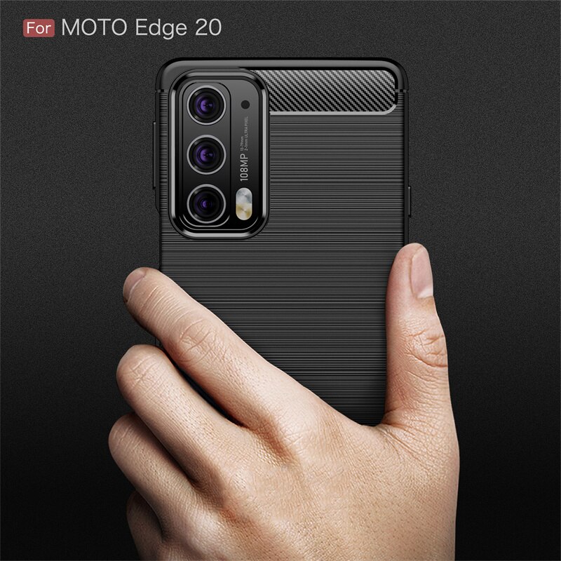 Per Cover Motorola Moto Edge 20 custodia per Moto Edge 20 Coque Back custodia morbida antiurto per Moto Edge 20 Lite Fusion S Pro Fundas