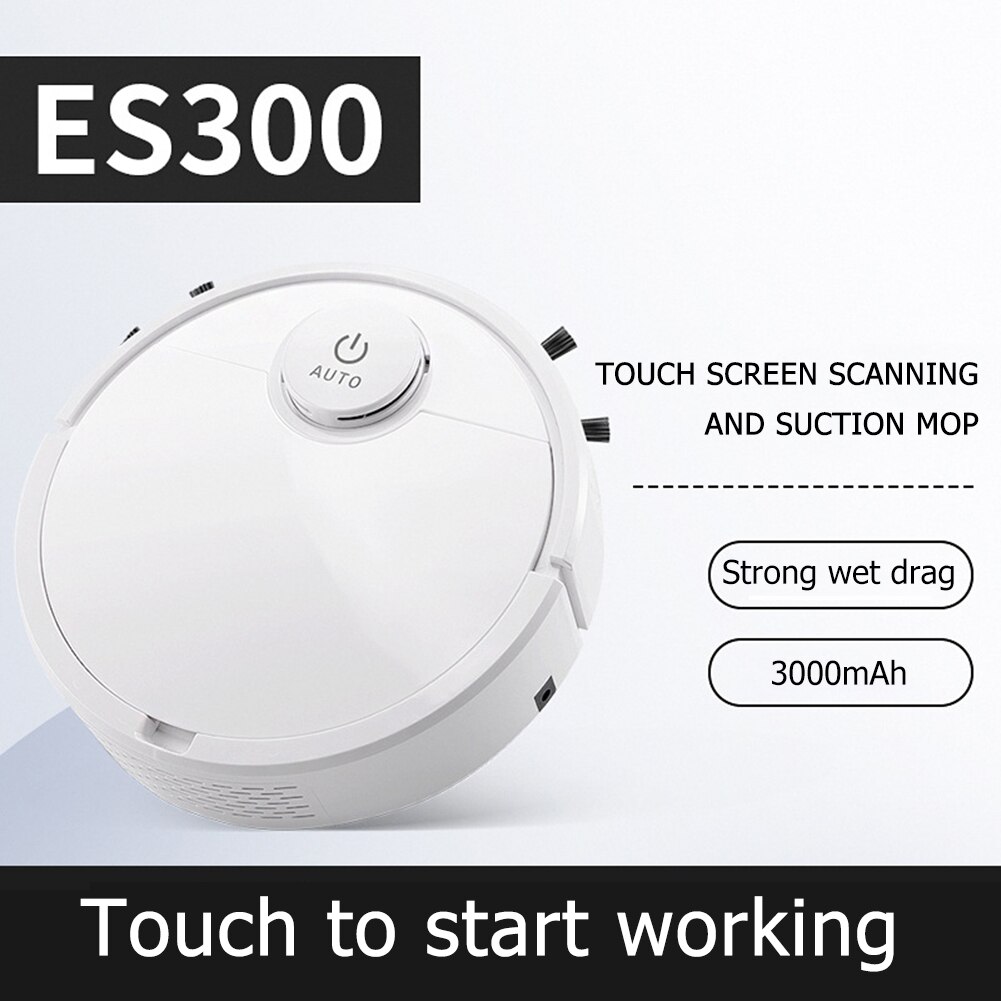 Intelligent Sweeping Robot Vacuum Smart Sensor Strong Suction Quiet Operation Robotic Vacuum Cleaner for Pet Hair Carpet Floor