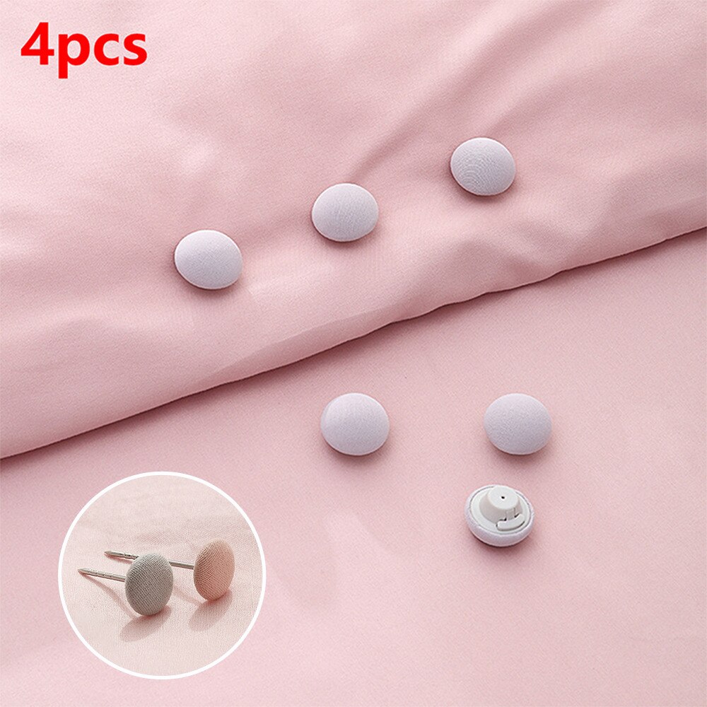 Dekbedovertrek Clips Quilt Houder Paddestoel Vorm Antislip Bevestiging Gesp Huishoudelijke Accessoires Wit 16 STKS