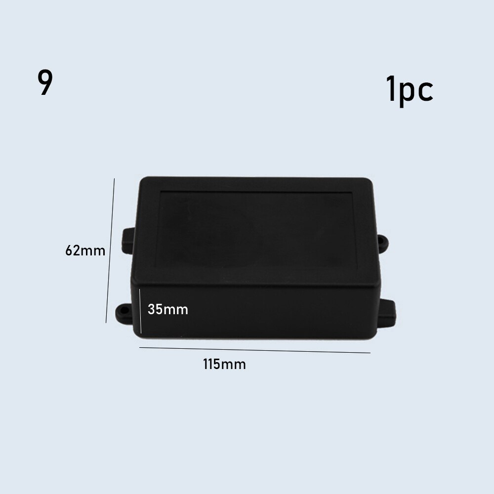 22 Sizes Project Electronic Project Box ABS Plastic Waterproof Cover Instrument Case Enclosure Boxes 8 Sizes: black 115x62x35mm