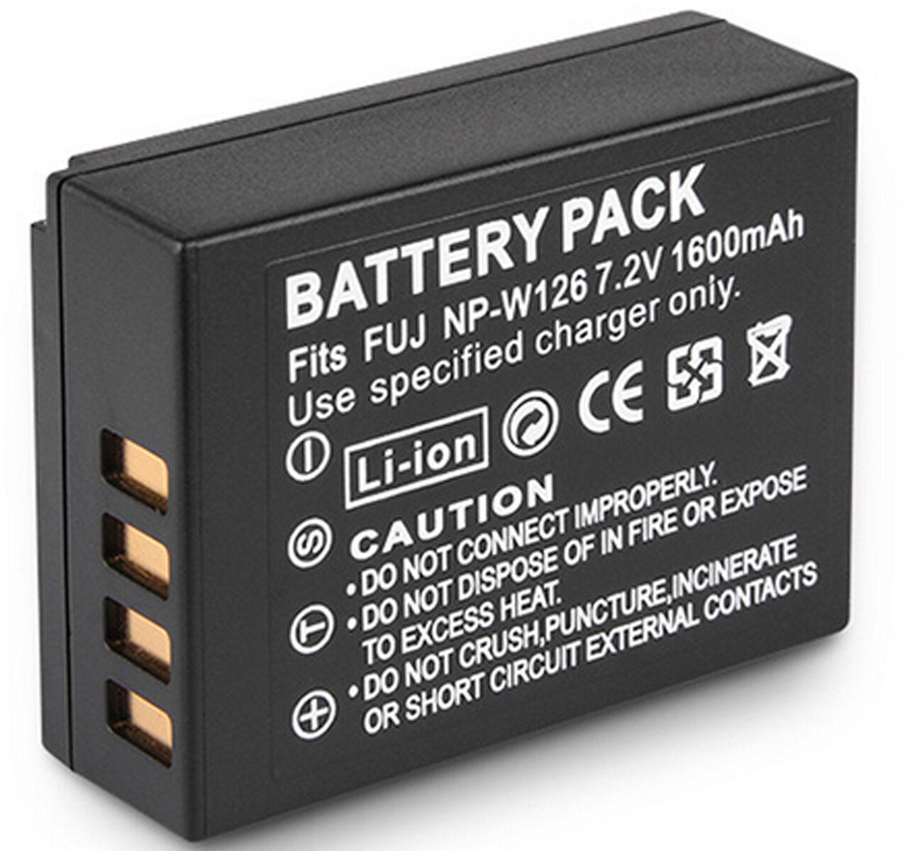 Batterie (paquet de 2) + LCD USB double chargeur pour Fujifilm NP-W126, NPW126, NP-W126S, NPW126S, NP-W Lithium-ion Rechargeable 126S
