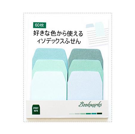 Hethrone Gradient Ramp Kleurrijke Index Leuke Sticky Notes Briefpapier Kawaii Sticky Notes Planner Papeleria Sticker Memo Notepad: green