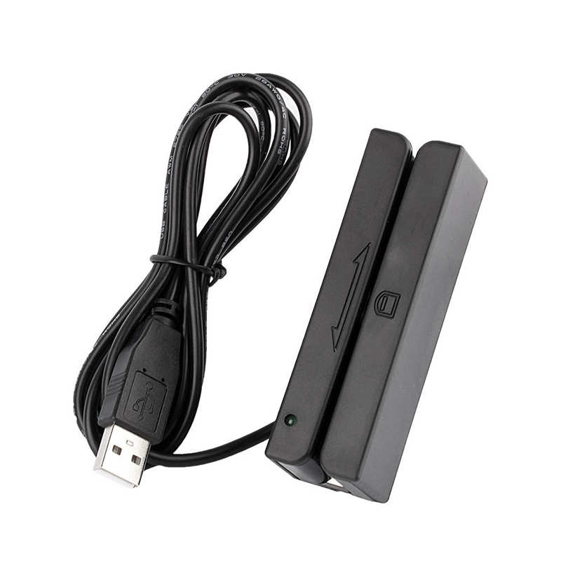 MSR90 USB Magnetic Strip Card Reader 3 Tracks Mini Mag Hi-Co Swiper Level Measuring Instruments