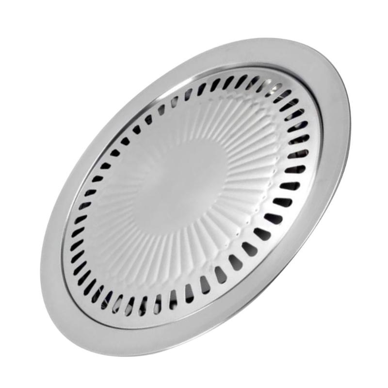 Røykfri grillpanne gass husholdning non-stick gasskomfyr plate elektrisk komfyr stekebrett bbq grill grillverktøy utendørs