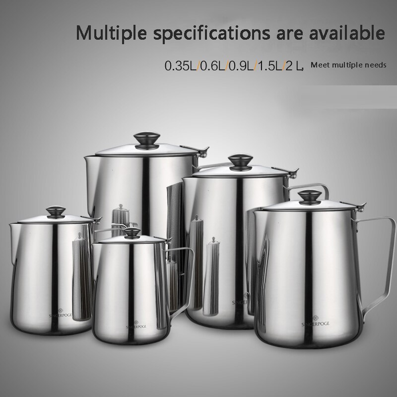 Stainless steel espresso pot, milk foam pot, barista, coffee pot, exquisite milk technology, espresso milk foam po