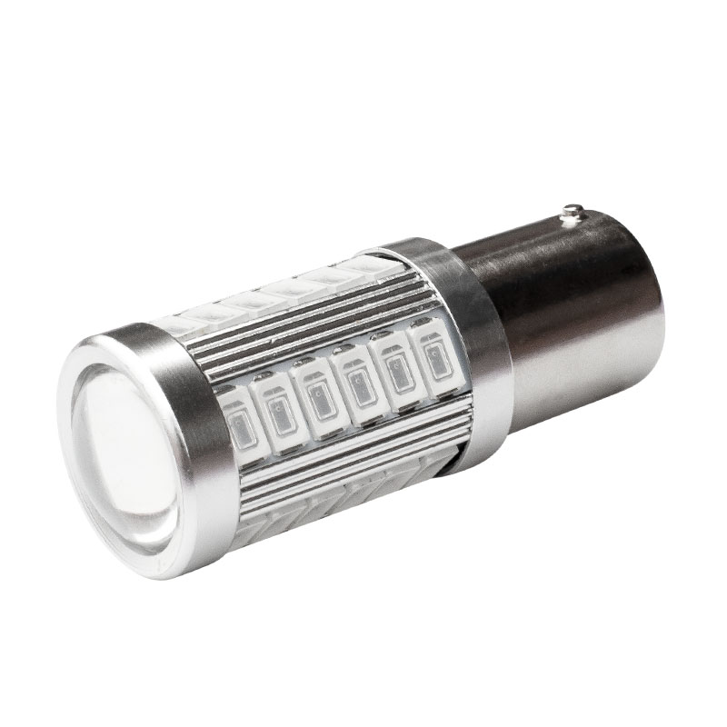 2Pcs 1156 BA15S P21W 33 Smd 5630 5730 Led Auto Staart Lamp Remlichten Auto Reverse Lamp Dagrijverlichting licht Rood Wit Geel 2X