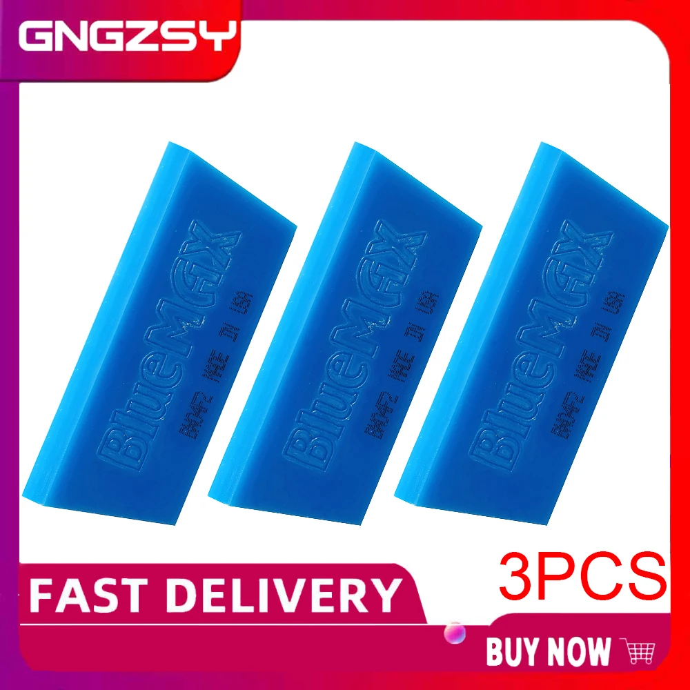 3PCS BlueMax Ersatz Gummi Klinge Für Schaber Griff Carbon Vinyl Film Verpackung Rakel Fenster Tönung Glas Wasser Schnee Schaufel B07