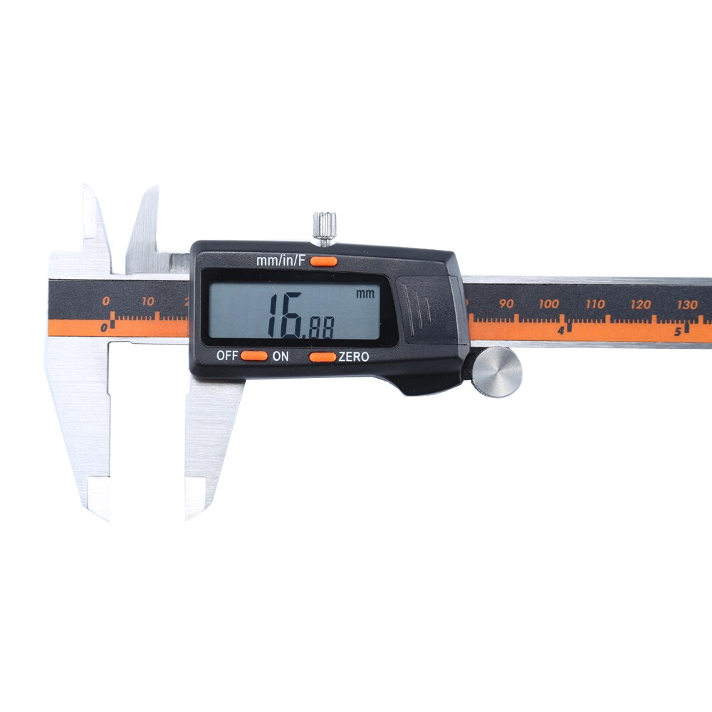 Stainless Steel Digital Display Caliper 150mm Fraction mm/Inch High Precision Stainless Steel LCD Vernier Caliper