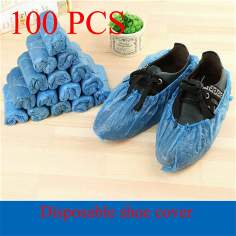 Brand Stijl 100 Zware Blue Wegwerp Overschoenen Plastic Beschermhoes Overschoenen Carpet
