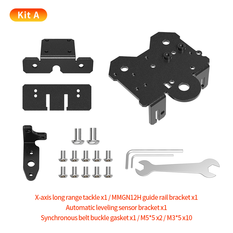 3d Printer Onderdelen X As Mk8/Mk10 Lineaire Rails Extruder Direct Drive Ender3 Upgrade Kit Backplane Beugel Voor Ender 3/Cr10: Rood