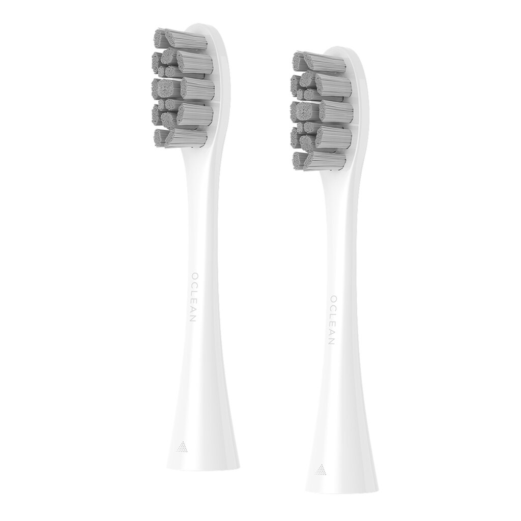 2pcs Automatic Sonic Toothbrush Heads Household Toothbrush Head Replacement for Oclean Electric Toothbrushes: White