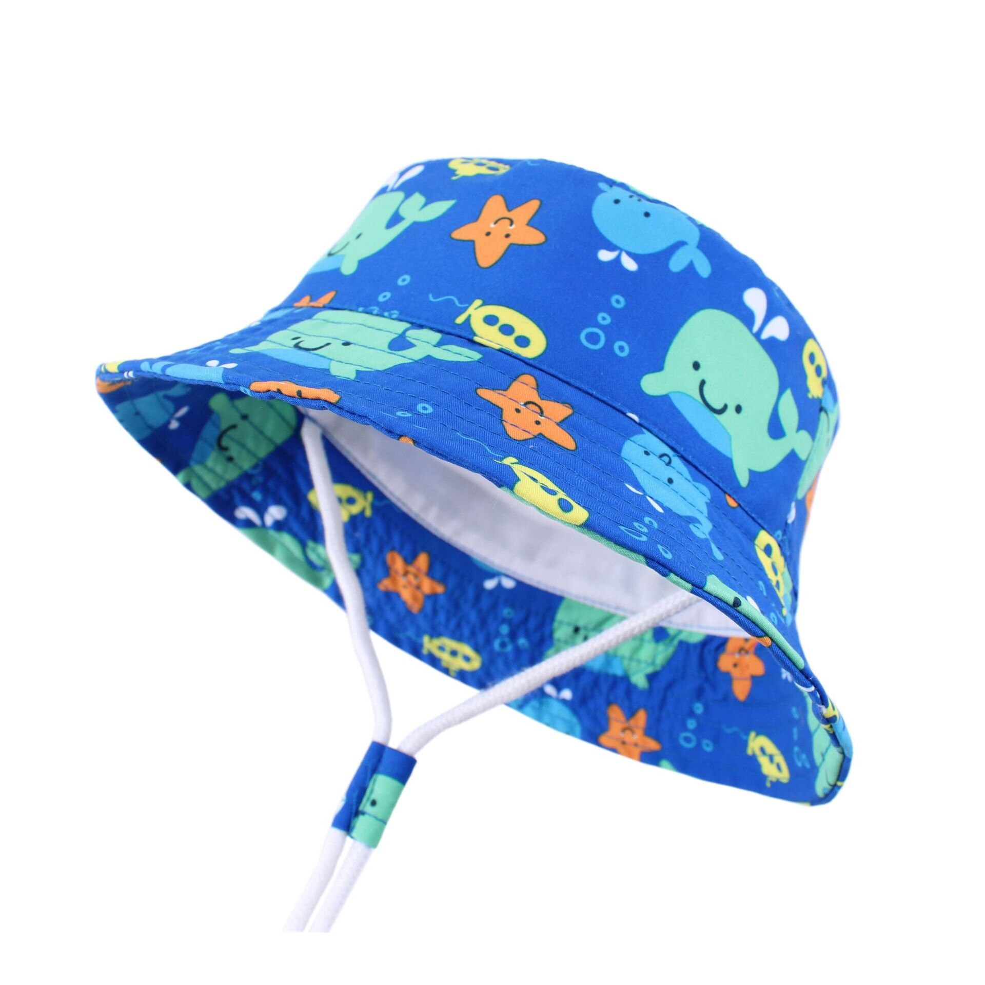 Cute Baby Sun Hat Summer Baby Visor Sweet Children Cartoon Cotton Hat Boys and Girls Clothing Accessories: 48CM