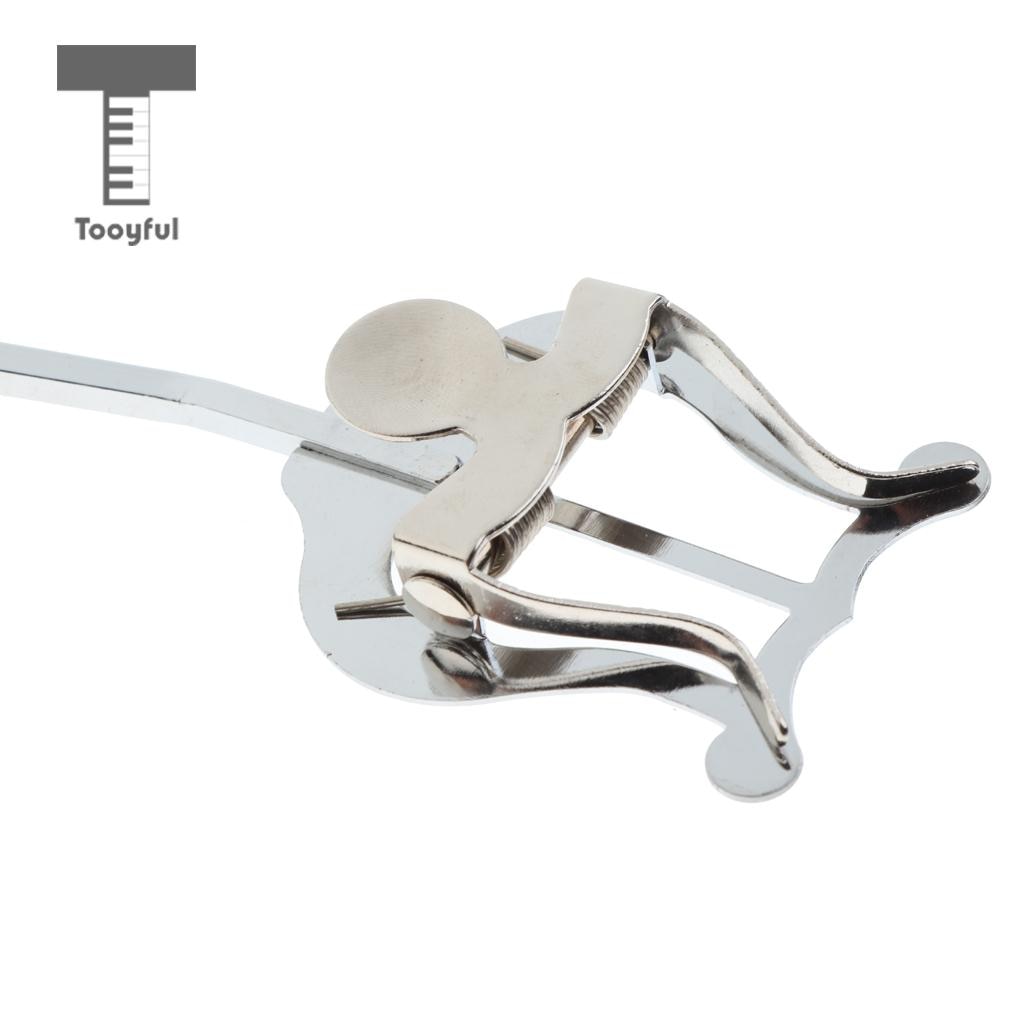 Tooyful duable marschbaryton lyra trombon euphonium lyra notklämma flip folder silver 29cm/11.41 tum