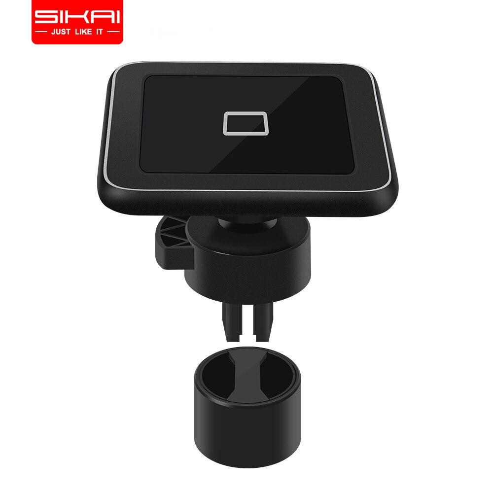 SIKAI 10W Air Vent Magnetische Auto Draadloze Oplader Telefoon Houder Voor iPhone XsMax/Xs/Xr/8 360 Graden Rotatie Draadloze Autolader