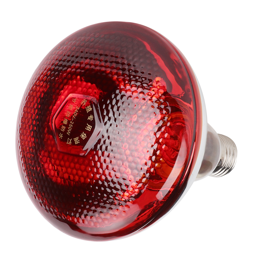 E27 warmtelamp voor het behoud van warmte, thermische lamp, rode infrarood, korte golf, boerderijvarken, warmtelamp voor varkens, dikker broedmachine 240v 245w