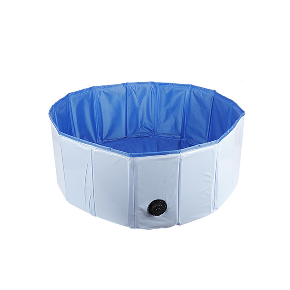Hund pool vikbar hund simbassäng husdjur bad badkar badkar husdjur hopfällbar badpool för hundar katter barn: B 80 x 30cm
