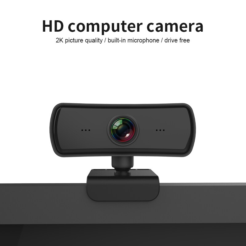 Webcam HD 2K 2040*1080P Computer Pc Webcamera Met Microfoon Draaibare Camera Voor Live-uitzending Video Bellen Conferentie Werk