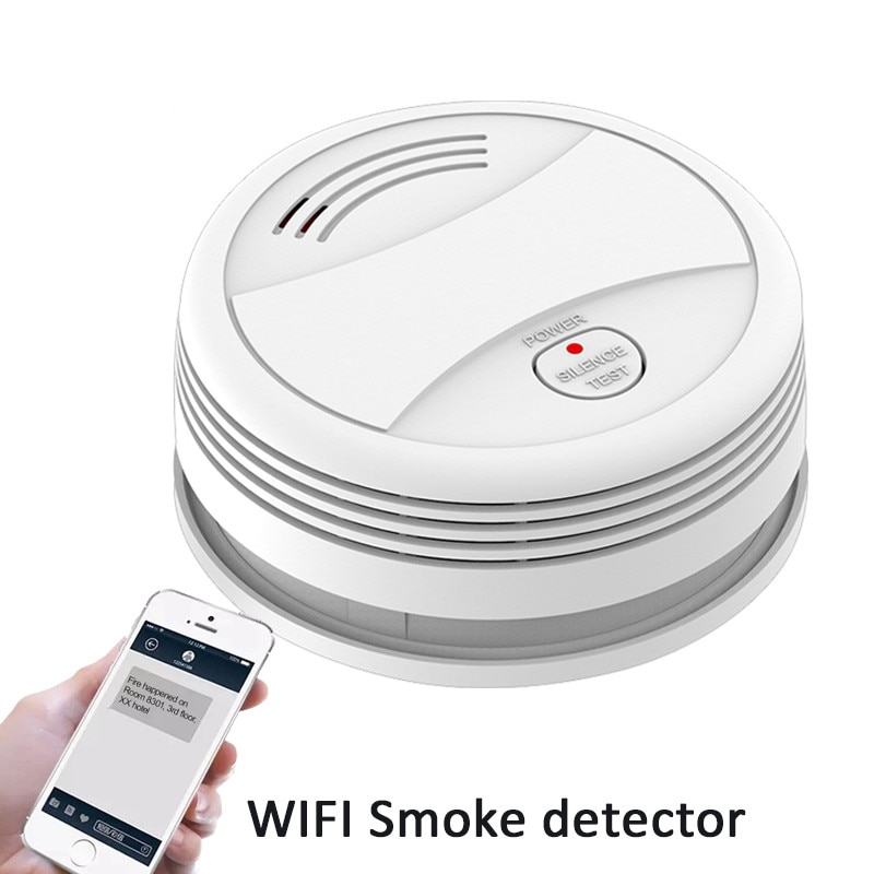 Fire Wifi Rookmelder Draadloze Rookmelder Tuya App Controle Thuis Rookmelder Wifi Rookmelder Датчик Дыма