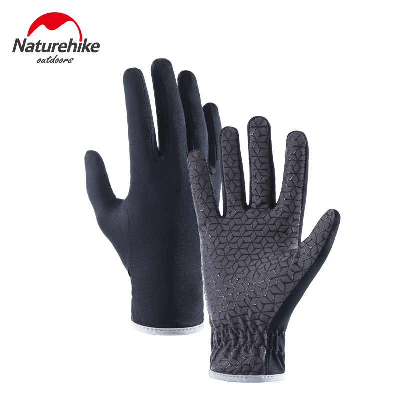 Naturehike Outdoor Touch Screen Non-Slip Breathable Full Finger Gloves Rock Climbing Hiking Camholic Sunscreen Anti-UV Car Glove