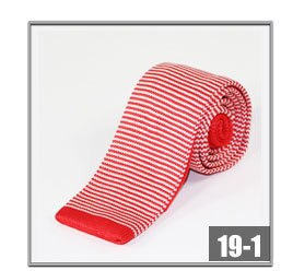 Newest Striped Knitted Mens ties Polyester Knit necktie for men Party Business Brand Handmade Neck Tie: 19 1