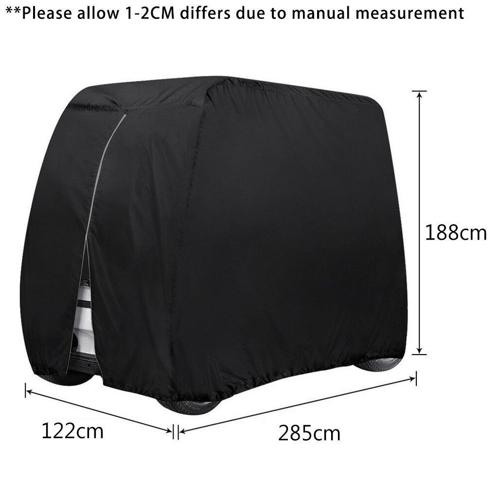 4 passagers Golf chariot couverture 210D Oxford étanche Club voiture toit enceinte pluie couverture Golf accessoires # D