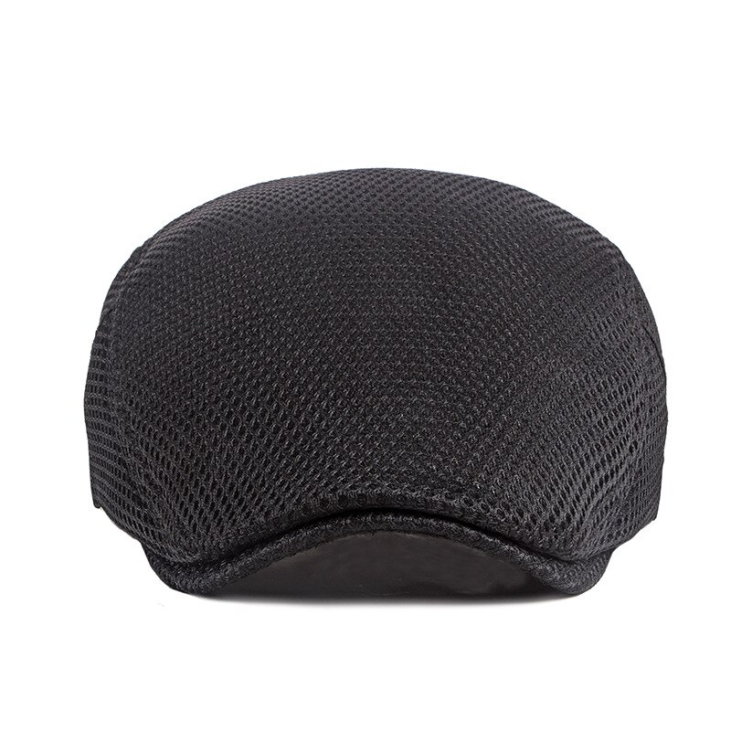 Summer Men Women Casual Beret Hat Breathable Mesh Flat Cap Newsboy Style Beret Hats Adjustable Adjustable Caps Gorras