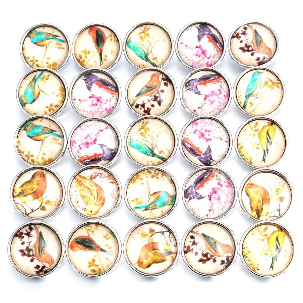 10 teile/los Austauschbaren schnappen Schmuck gemischt SchöNe Buchstaben Glas 18mm Druckknopf Schmuck Für schnappt Armbinde Armreifen