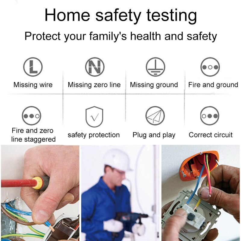 Line Phase Test Socket Leakage Detection Tool Socket Phase Detection Instrument Socket Tester