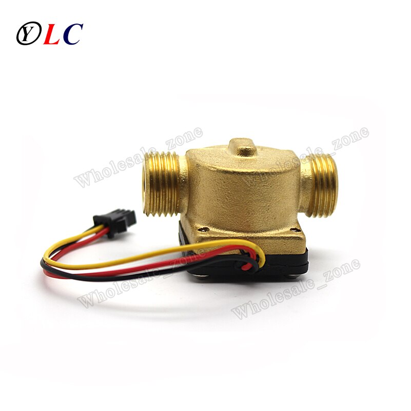 1/2" Water Controller Impeller Flowmeter Water Flow Sensor Water Flow Meter Copper Flow Sensor 1-60L/min
