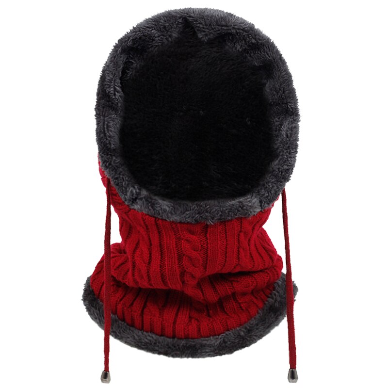 Gorro de lana salvaje para hombre y mujer, gorros gruesos de terciopelo, cálidos, a la , a prueba de viento,