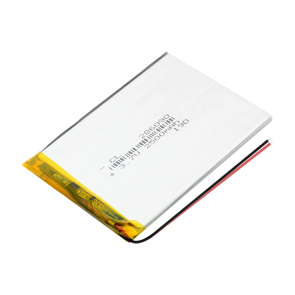 YCDC Batteria Ricaricabile Polimero di Litio - 2500mAh 3.7V - Per MP3, MP4, GPS, PSP, Cuffie Bluetooth