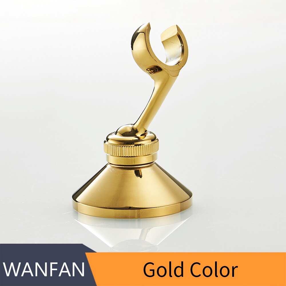 Shower Mounting Brackets Antique Brass Swivel Handheld Shower Holder Shower Head Seat Rack Bathroom Parts Bath Accessories 0517F: Gold