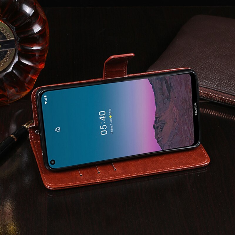 Coque de téléphone à rabat en cuir pour Nokia 5.4, étui de luxe de 6.39 pouces avec support magnétique, TA-5.4 TA-1333