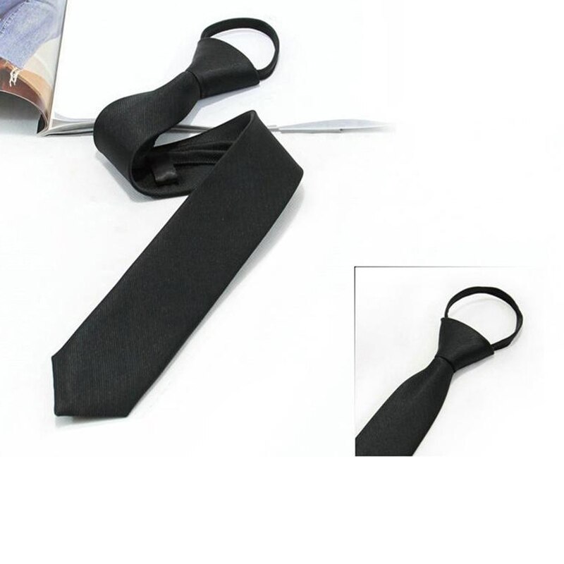 Men's Zip Tie Slim Fit Narrow Lazy Tie Zipper Necktie Korean Neckwear Wedding Party Anniversary Office Necktie Blue Ties: 04