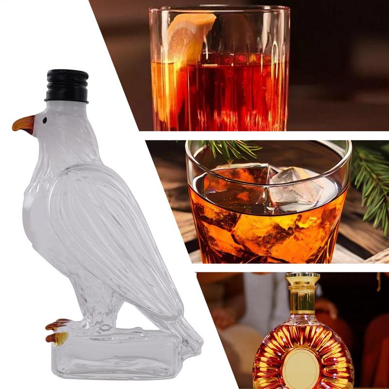 Divertida botella de águila de whisky, decantador de cristal único de águila de whisky, para hombres, decantador de para Bar, decoración del hogar para vacaciones