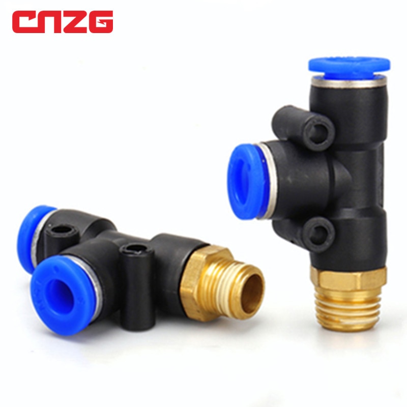 Pneumatic connector 4mm-12mm Hose OD 1/8" 1/4" 3/8" 1/2" Male Thread Pneumatic Tube Elbow Connector Tube Air Push In Fitting