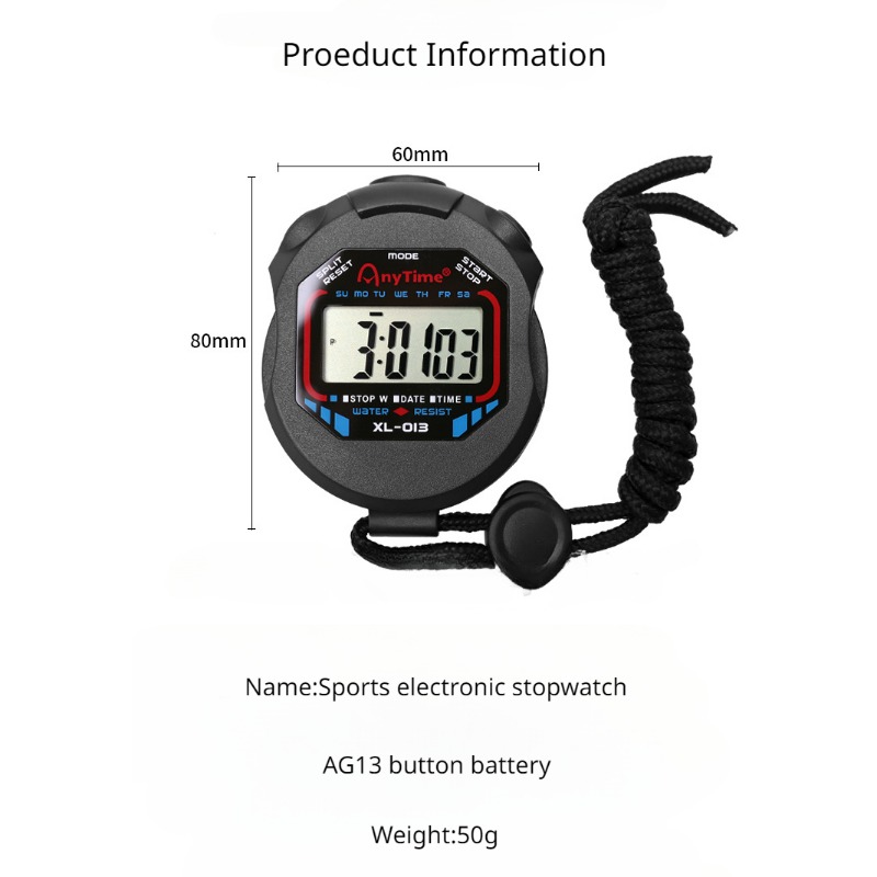 Professionele Handheld Digitale Stopwatch-Timer Scheidsrechter Fluit Sporttraining Timer Chronograaf Stopwatch 0.01S Precisie-Timer