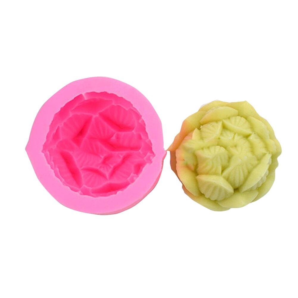 Rose Bloemen Zeep Mold Chocolate Cake Decorating Gereedschap Bakken Fondant Siliconen Mal Diy Handgemaakte Zeep Maken Kaars Hars Mallen: 09