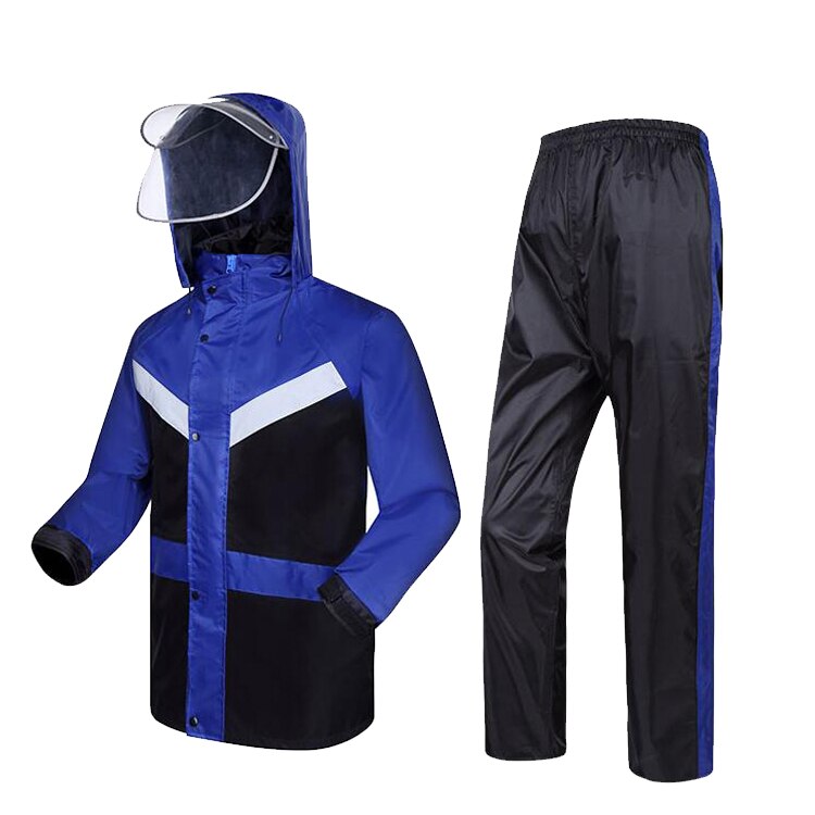 High visibility rainwear rain suit reflective jacket waterproof trousers safety clothing workwear