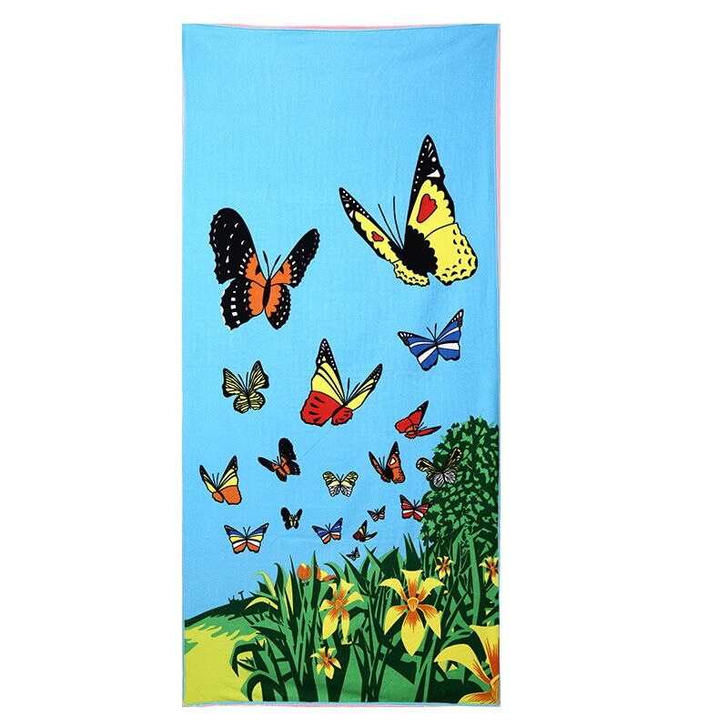 Microfiber Handdoek Voor Zwemmen Strand Gym Bad Reizen Outdoor Sport: BUTTERFLY