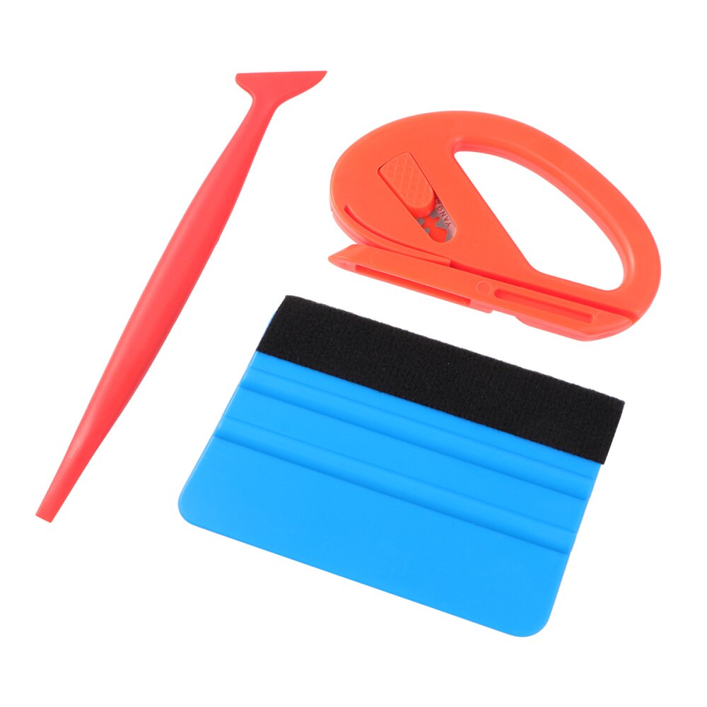 3 in 1 Car Wrap Vinyl Film Tool Film Install Kit Scraper Film Sticker for Auto Car Motor Vehicle: Default Title