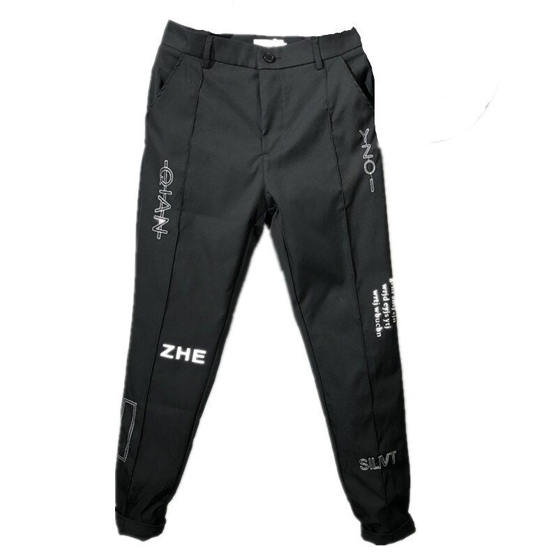 Owen seak mænd afslappede haremsbukser gotiske mænd tøj cargo high street sweatpants sommer mænd læglange bukser løse sorte bukser