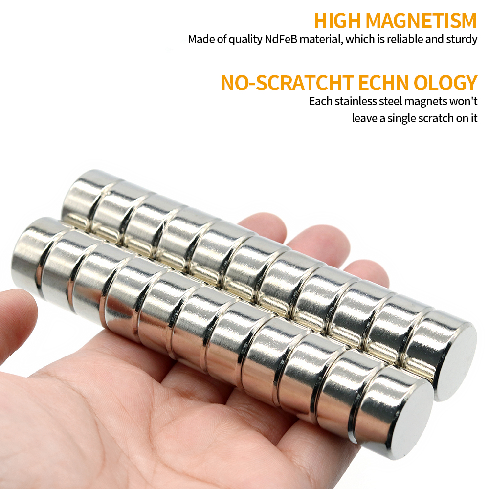 1/2/5/10/20/50Pcs 20x10mm Strong Round Magnets for Fridge, DIY Projects, Science & Office Use Refrigerator Magnet 20*10