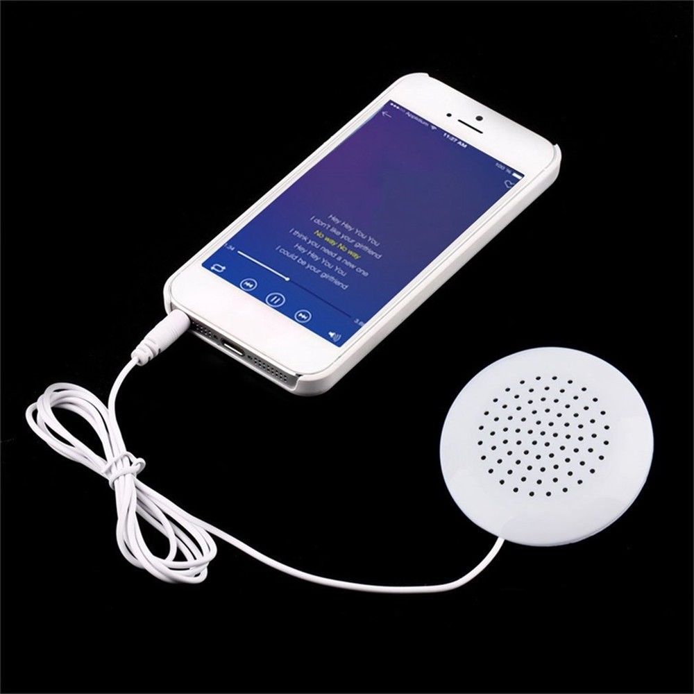 Mini White 3 5mm Pillow Speaker For CD Radio MP3 Player