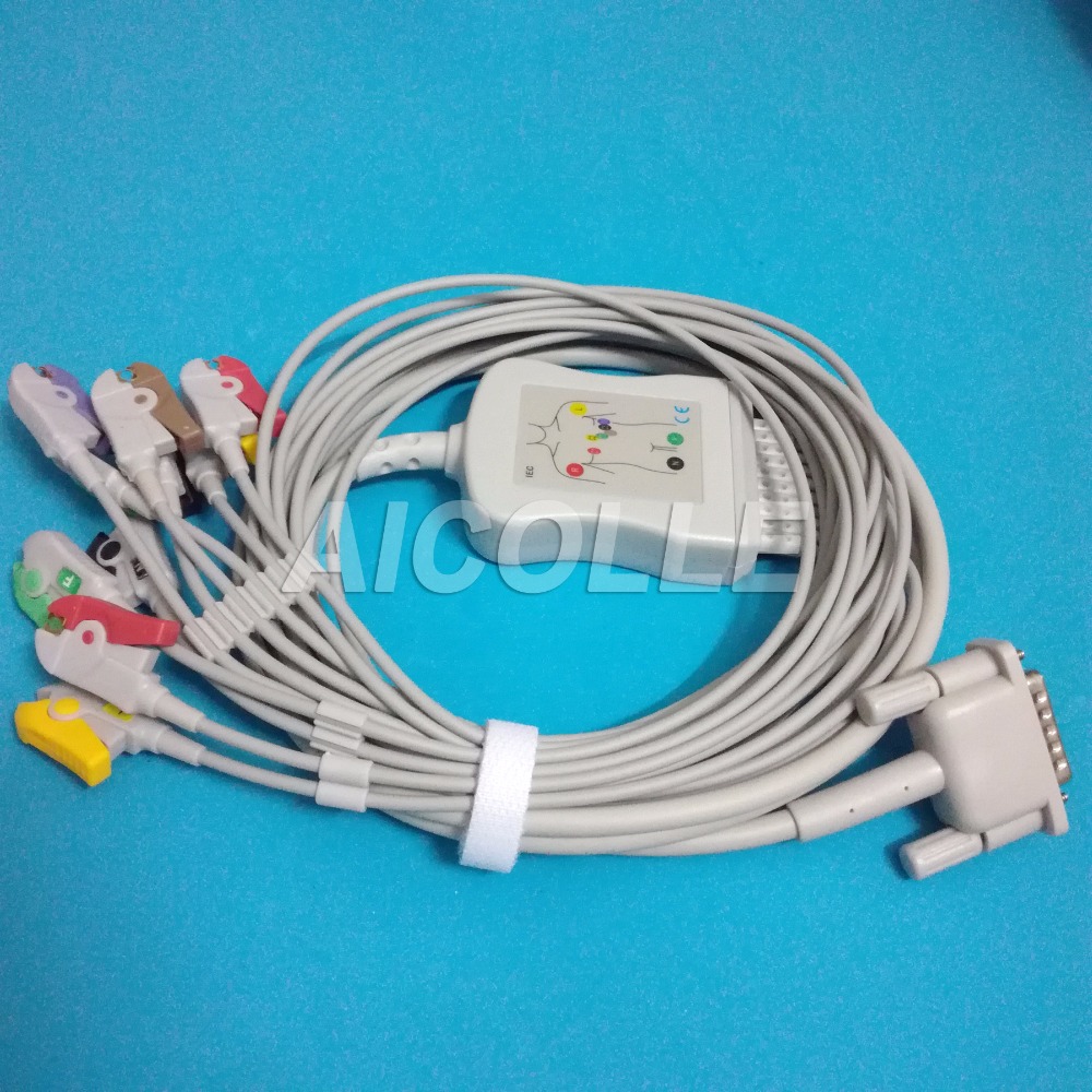 Yhteensopiva  m1770a m1771a m1772a sivukirjoittimen 100 200 200i ekg kaapelin 10 johdon ekg kaapelin liittimen kanssa